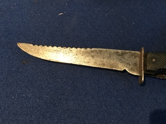 Antique Rare Victorian soldiers survival Knife 