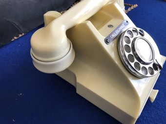 Antique Art Deco styled White GPO issued telephone fantastic looker