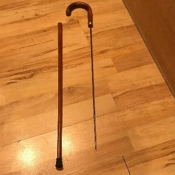 Antique Excellent condition gentleman’s walking stick come sword stick 