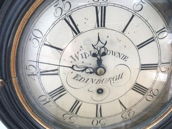 Antique Rare Antique Parliment Wall Clock Made By William Downie  Of Edinburgh