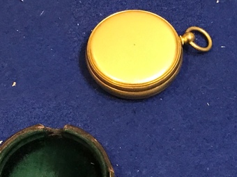Antique Hand held barometer in case 