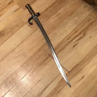 Antique French 1874 Bayonet and sccabard