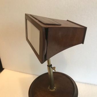 Antique Stereoscopic viewer on stand