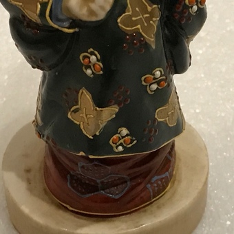 Antique Japanese porcelain figure of old wise man