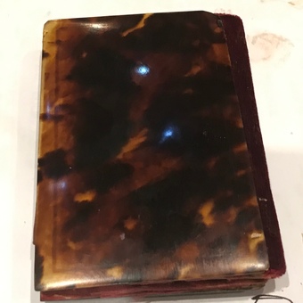 Antique Tortoise shell lady’s notebook 