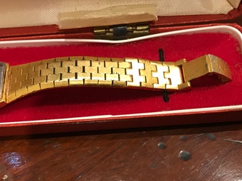 Antique Ladies Waltham gold plated wristwatch