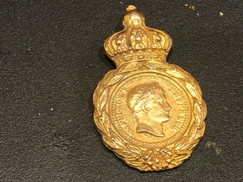 Antique Napoleon medal French Military