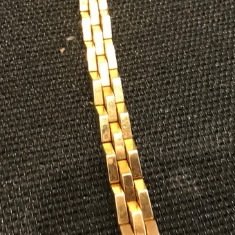 Antique 18ct solid gold heavy unisex  bracelet