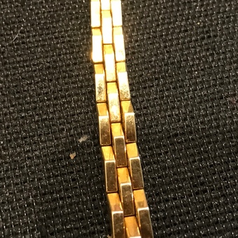 Antique 18ct solid gold heavy unisex  bracelet