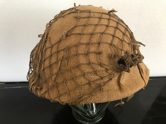 British Army 1972 helmet in camouflage