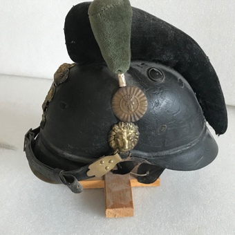 Antique German military officers helmet mid 19th century 