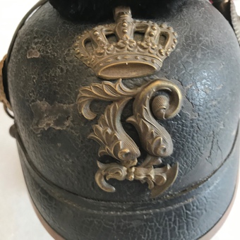 Antique Mid 19th century German military helmet