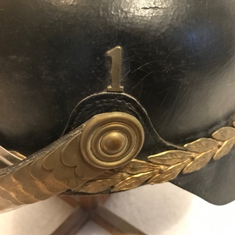 Antique Imperial Sweden Officers Helmet