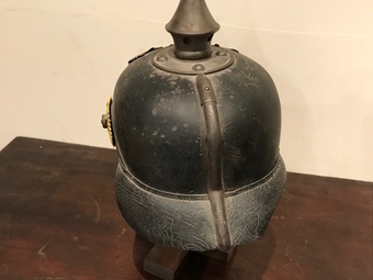 Antique German 1ww soldiers pickelhaube helmet