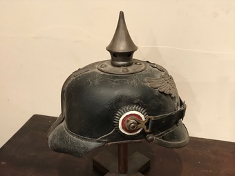 Antique German 1ww soldiers pickelhaube helmet