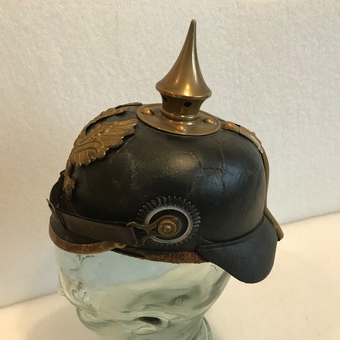 Antique Imperial Germany 1ww soldiers pickelhaube helmet