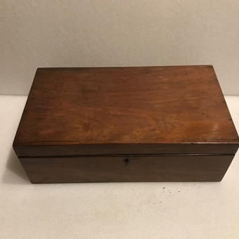 Georgian mahogany writing box
