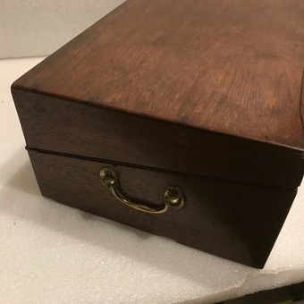 Antique Georgian mahogany writing box 