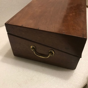 Antique Georgian mahogany writing box 