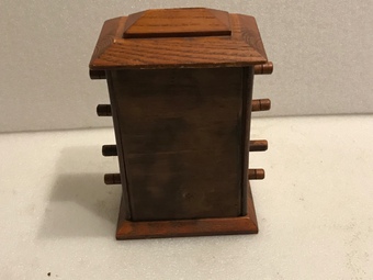 Antique Calendar oak cased desks tops item 