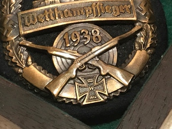 Antique German Old Comrade Badge for Shooting