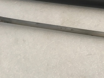 Antique Gentleman’s walking stick sword stick with silver top handle