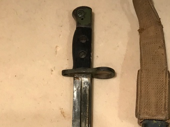 Antique Bayonet and frog