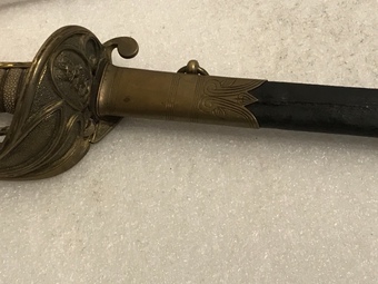 Antique Royal Navy Officers Sword Victorian