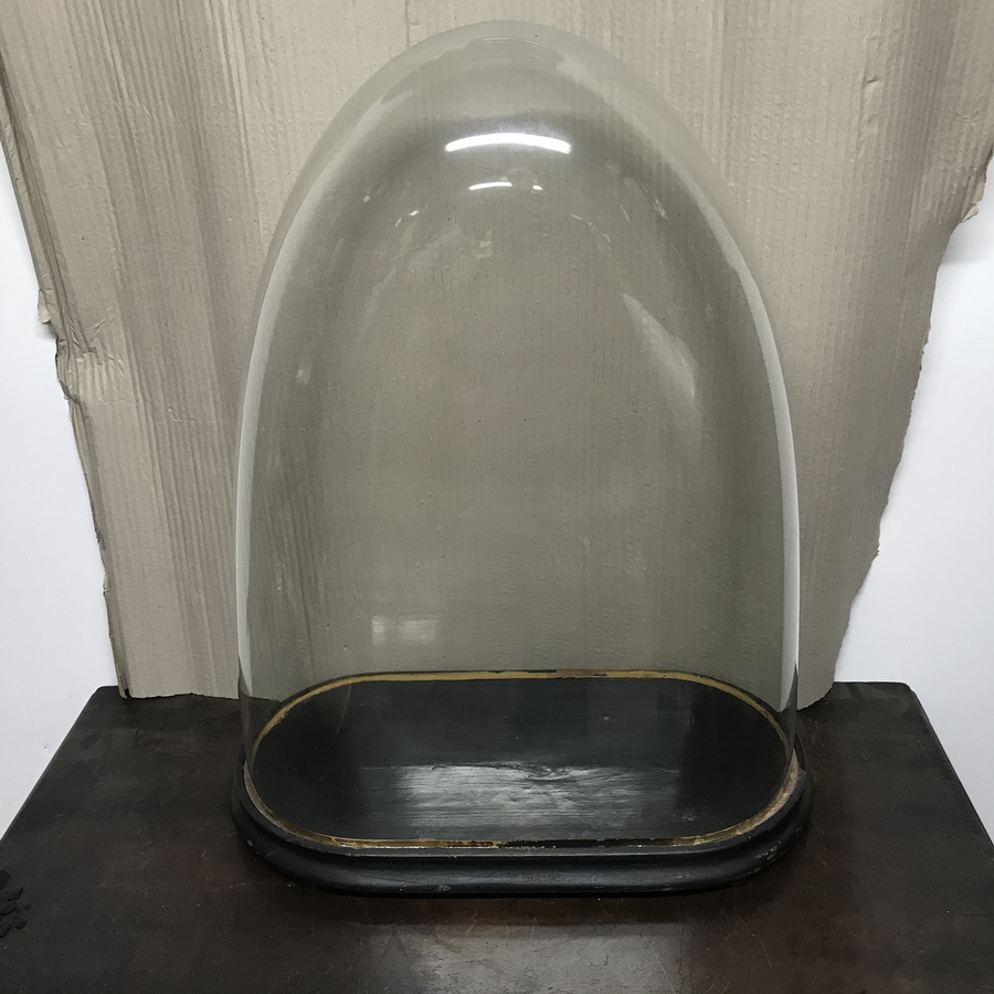 Antique Large Glass Dome on base