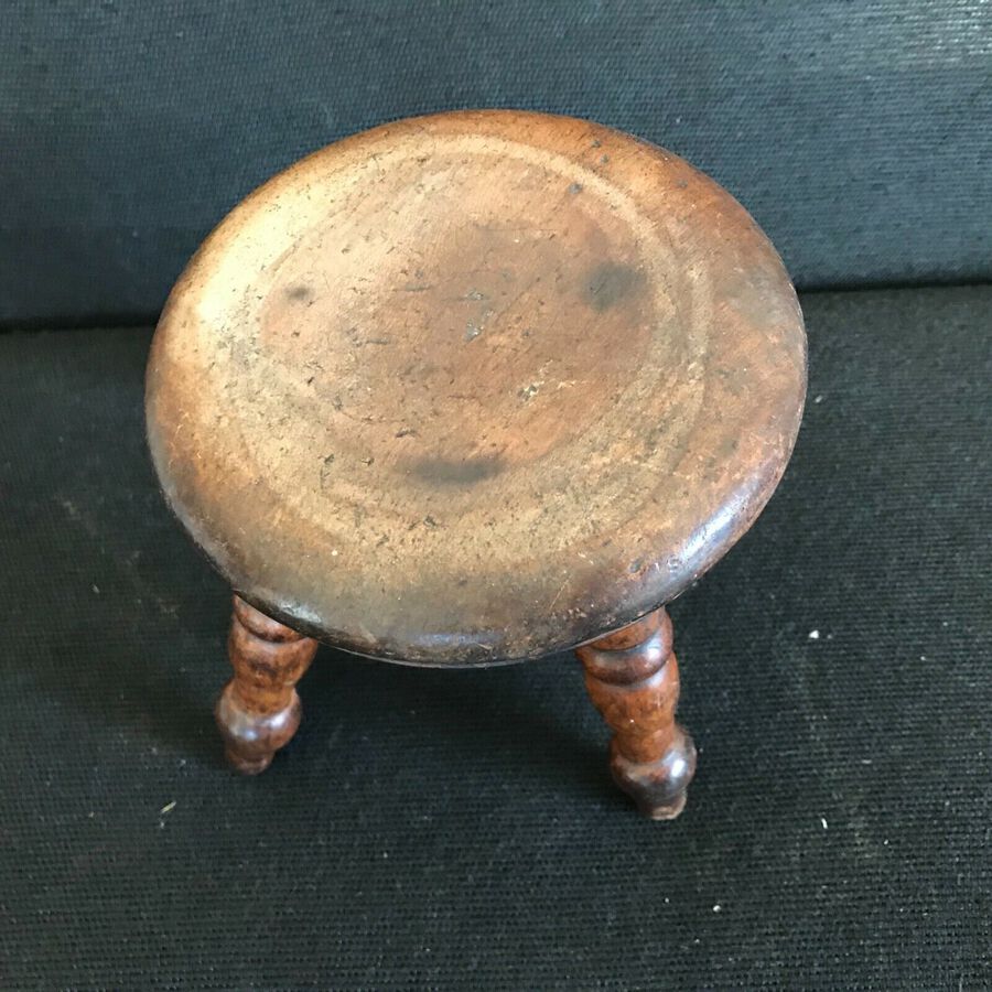 Antique Victorian stool Salesman’s sample Treen
