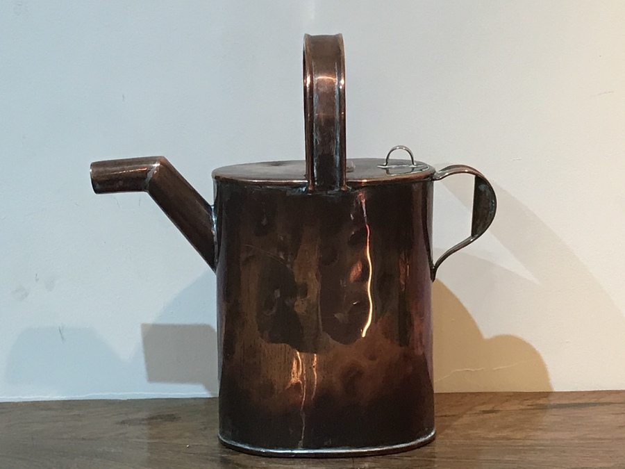 Victorian copper watering can