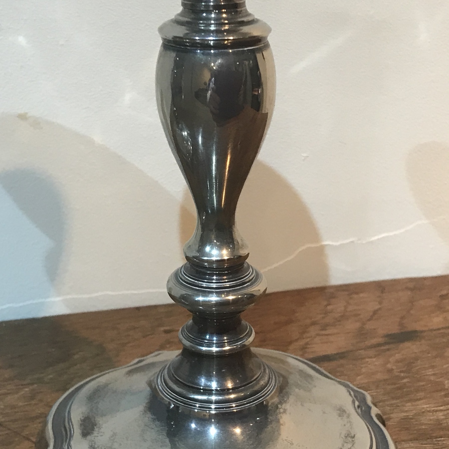 Antique Pair of fantastic silver plate candlesticks 