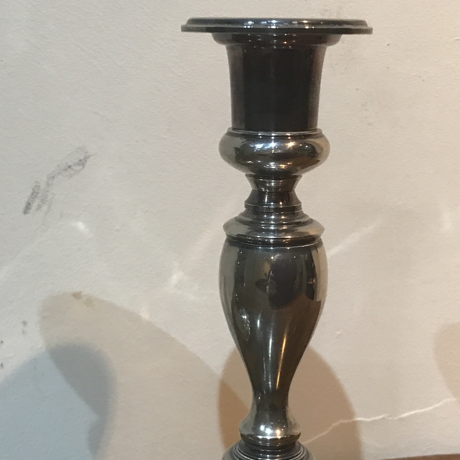 Antique Pair of fantastic silver plate candlesticks 