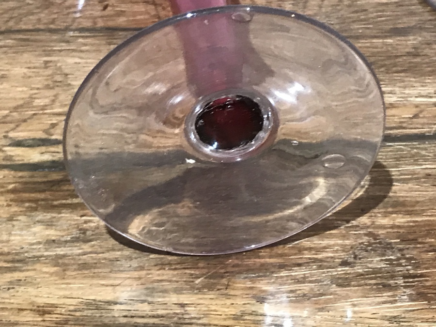 Antique Jack in the pulpit  cranberry glass vases