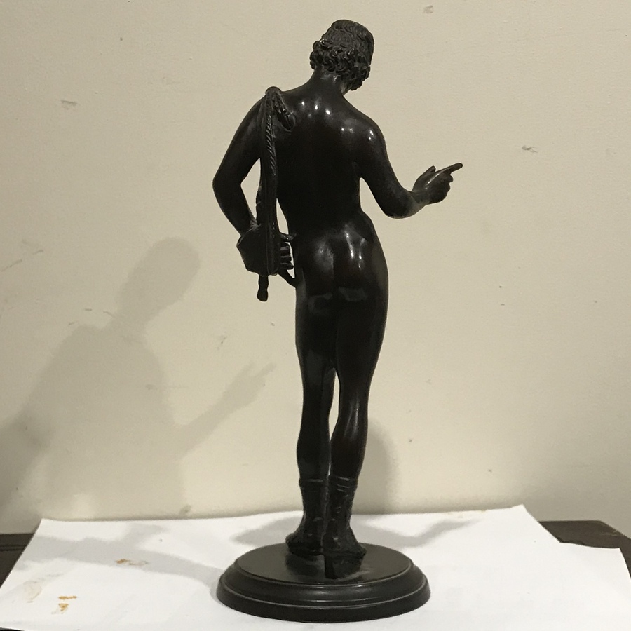 Antique Bronze Classical nude male