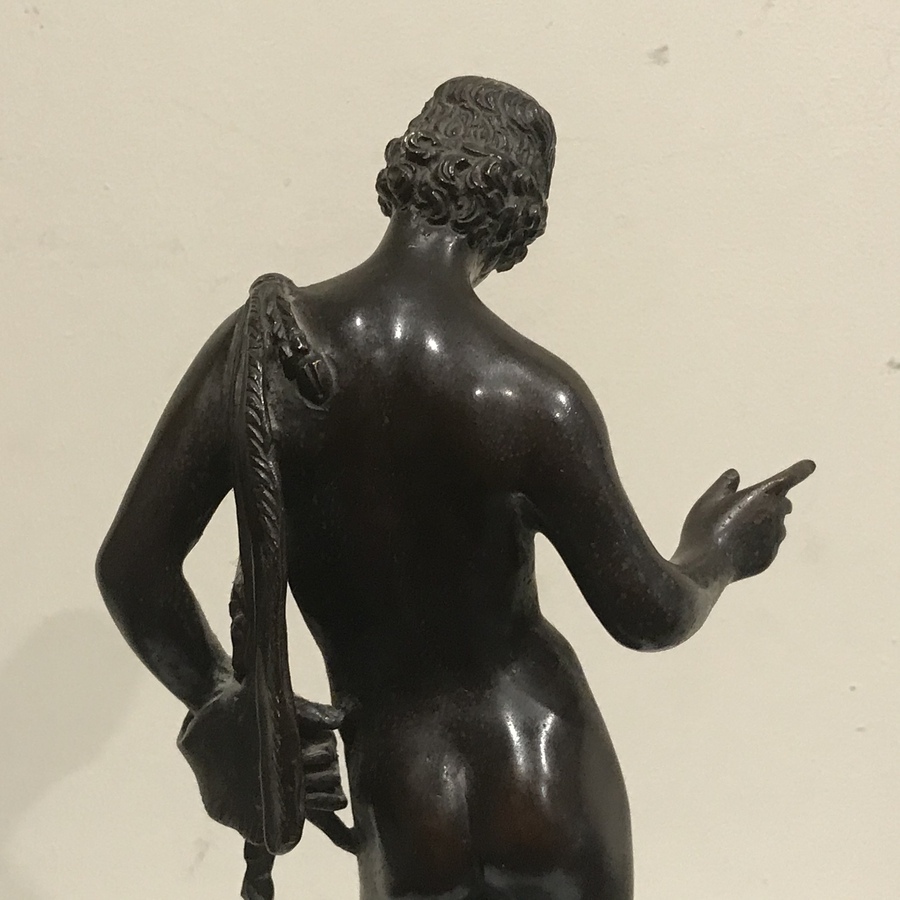 Antique Bronze Classical nude male