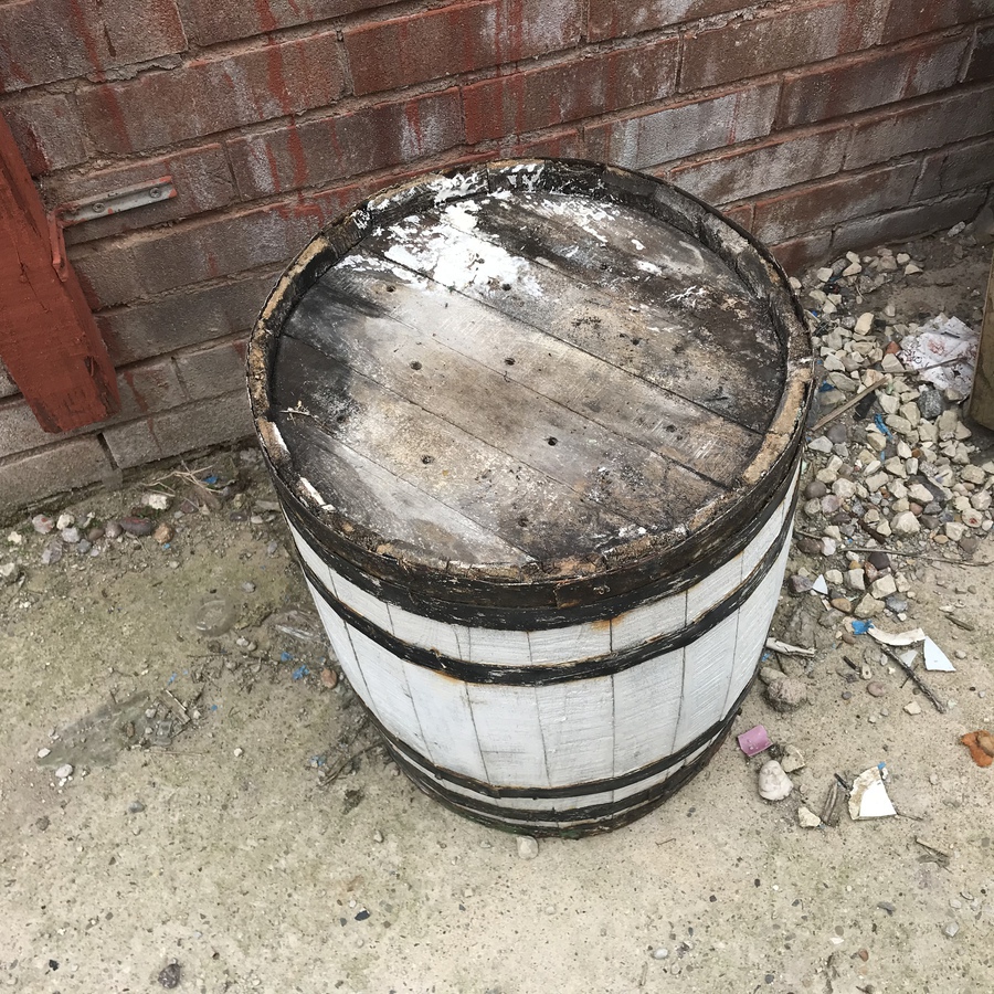 Antique Old oak barrel