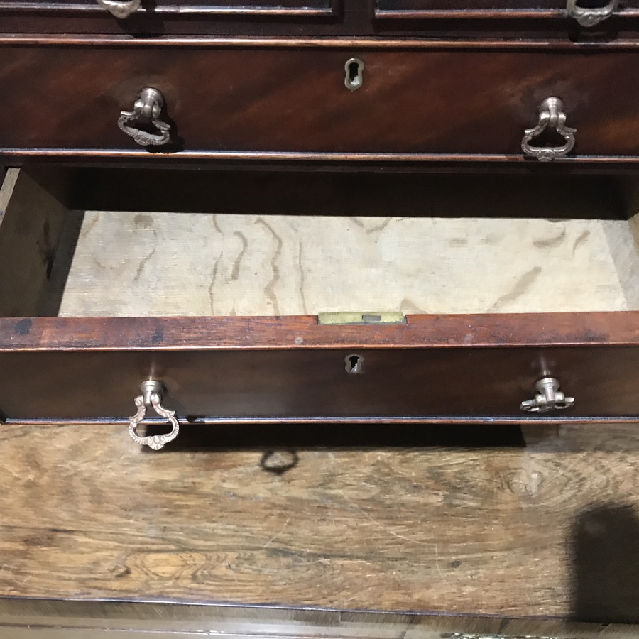 Antique Apprentice piece of Georgian mahogany chest of draws 