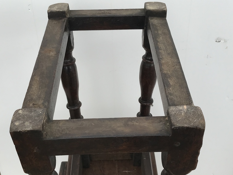 Antique Pair of oak coffin stools circa late 17th century