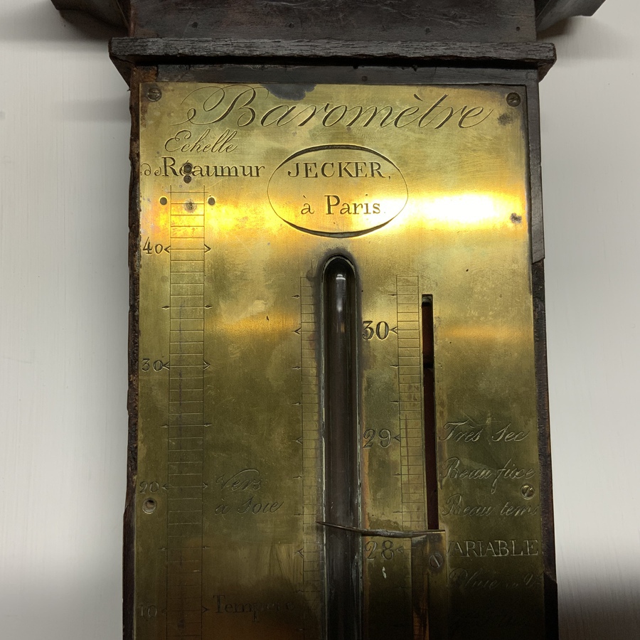 Antique Stick barometer for restoration French Georgian Mahogany