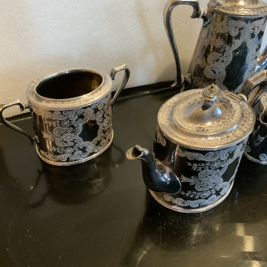 Antique Silver plated tea and Coffee  service