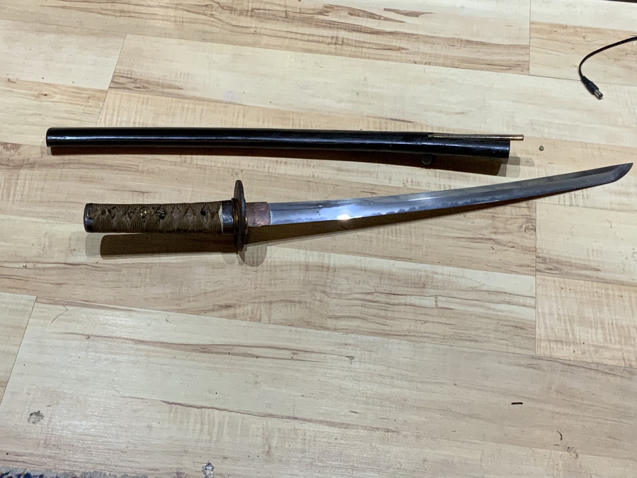 Antique Japanese sword signed blade