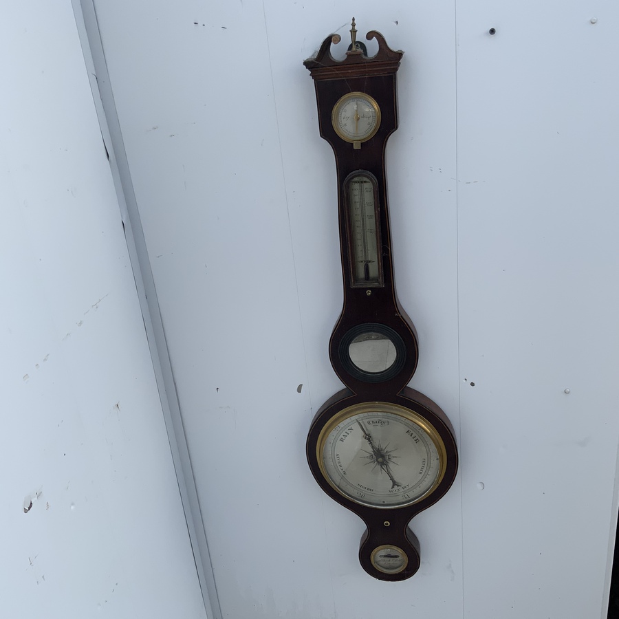 BAROMETER/THERMOMETER LONDON MADE SUPERB WORKING ITEM