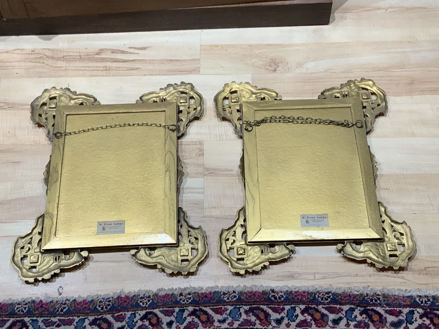 Antique Pair of Gilt Framed mirrors 