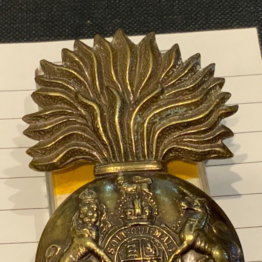Antique Royal Scots Fusiliers 1WW cap badge