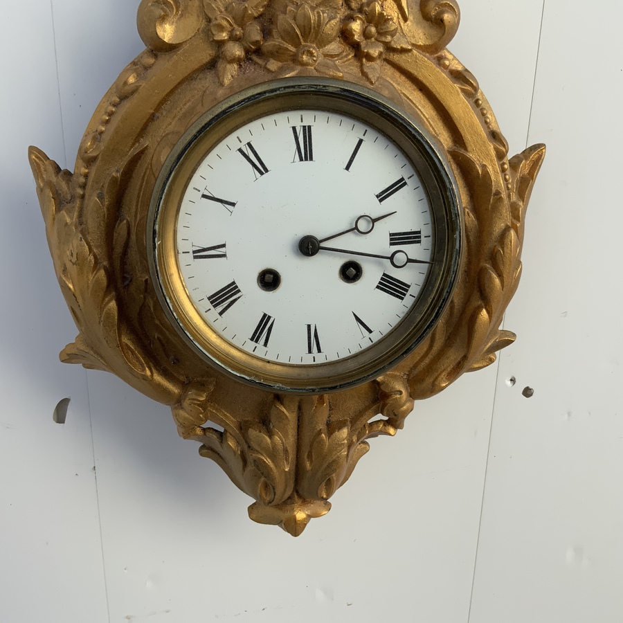 Antique French multi function wall clock