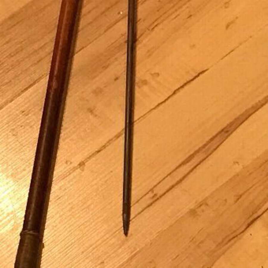 Antique Rare riding crop with steel tip blade