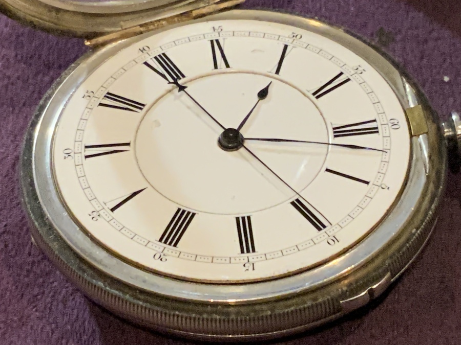 Antique Pocket watch Chronograph Silver Coventry made
