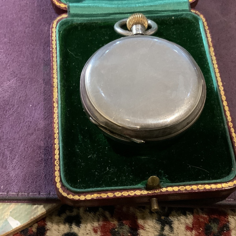 Antique Pocket watch to F Maddison MP by Coventry watch Society 
