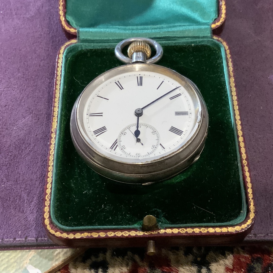 Antique Pocket watch to F Maddison MP by Coventry watch Society 